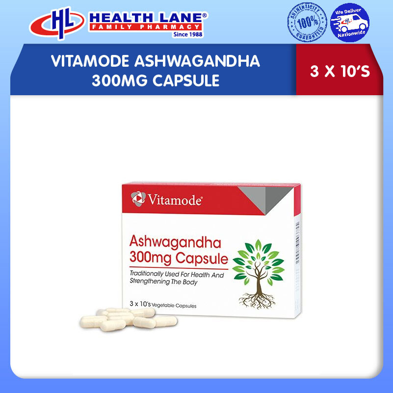 VITAMODE ASHWAGANDHA 300MG CAPSULE 3x10'S